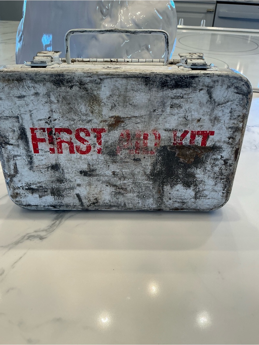 White and Red First Aid Case